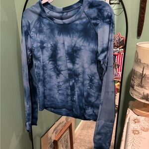 Blue Tie-Dye Women's Top